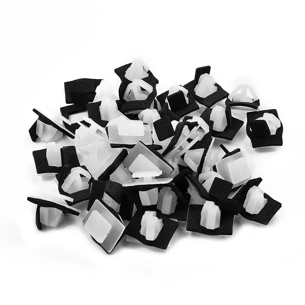 Thumbnail: 50pcs Auto Fastener Clip Nylon Moulding Clips Rocker Panel Retainer W/ Sealer Fo