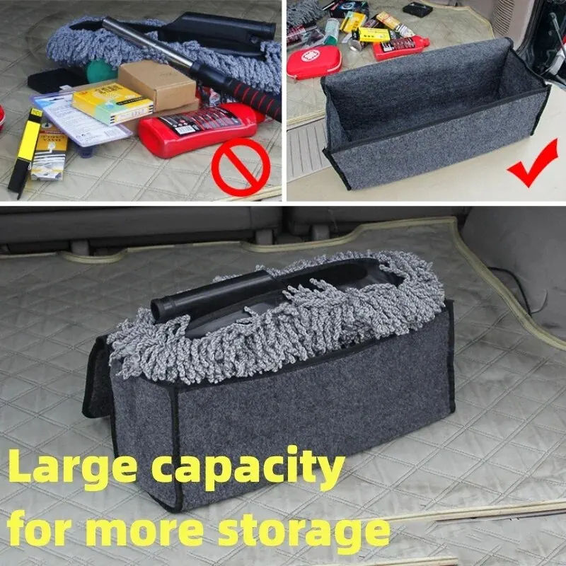 Thumbnail: 1Pack Car Trunk Organizer Foldable, ergonomic handle, for SUVs/sedans/trucks dur