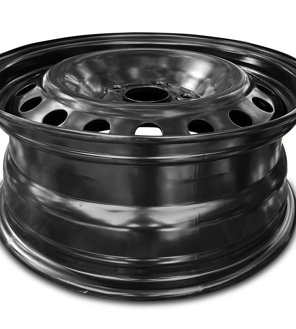 Thumbnail: Wheel Rim for 2011-2017 Honda Odyssey 17 in Black Steel Rim Direct Fit