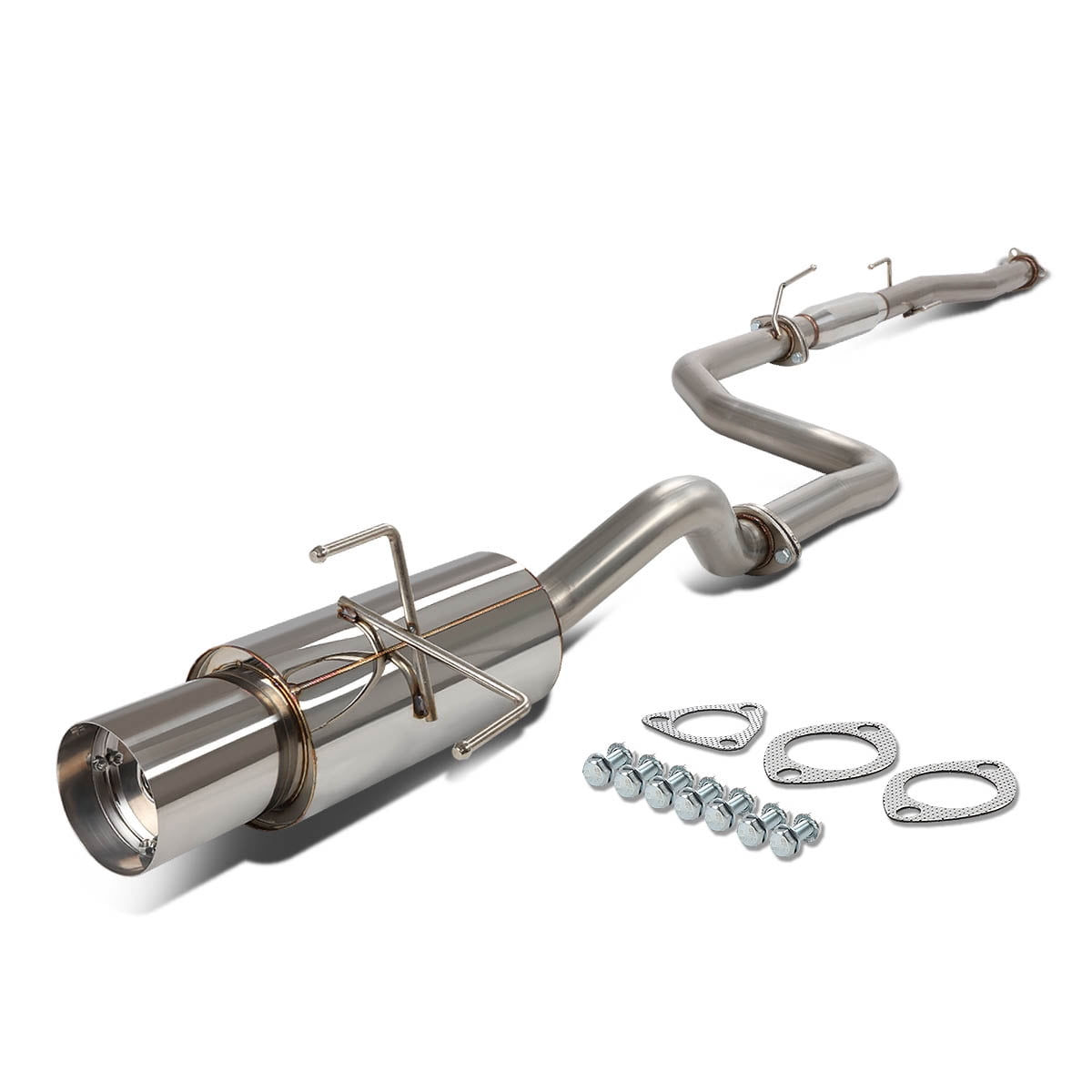 DNA Motoring CBE-HC923 For 1992 to 1995 Honda Civic Catback Exhaust System ..