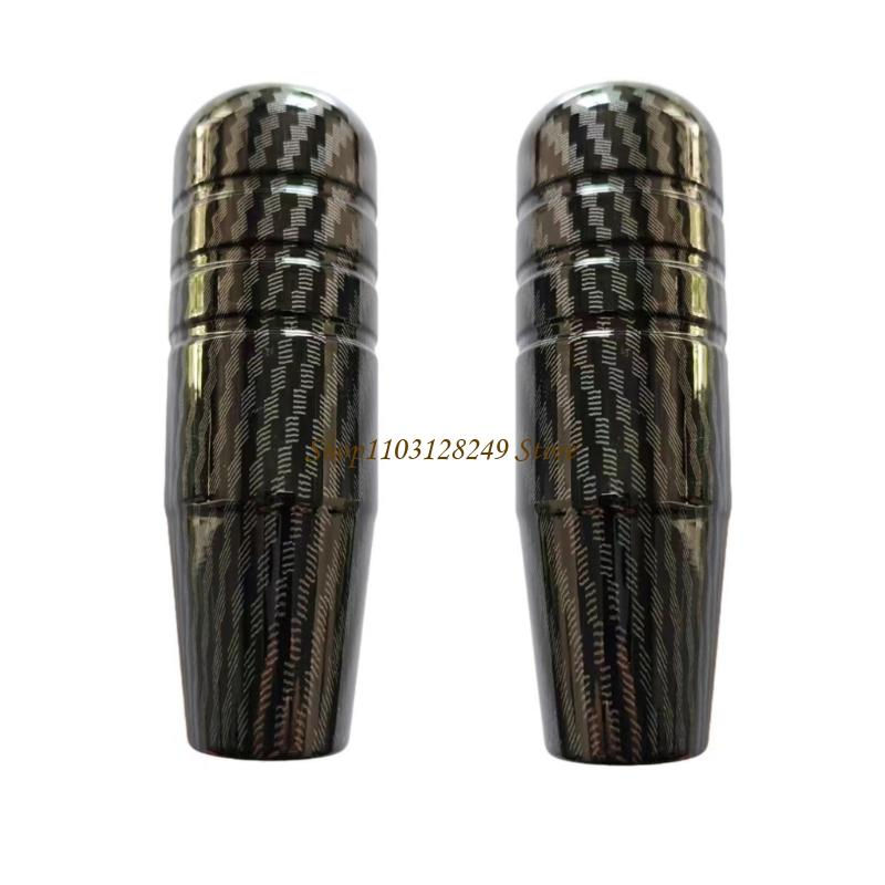 N5KD Ergonomic Grip Shifting Knob Aluminum Materials Carbon Fiber Finish Easy In