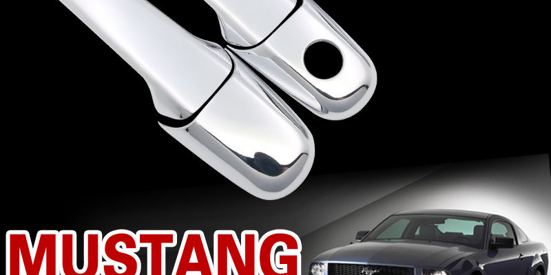 for Ford Mustang 2005-2014 Chrome Handle Cover Trim Set Shelby GT GT500 2006 200