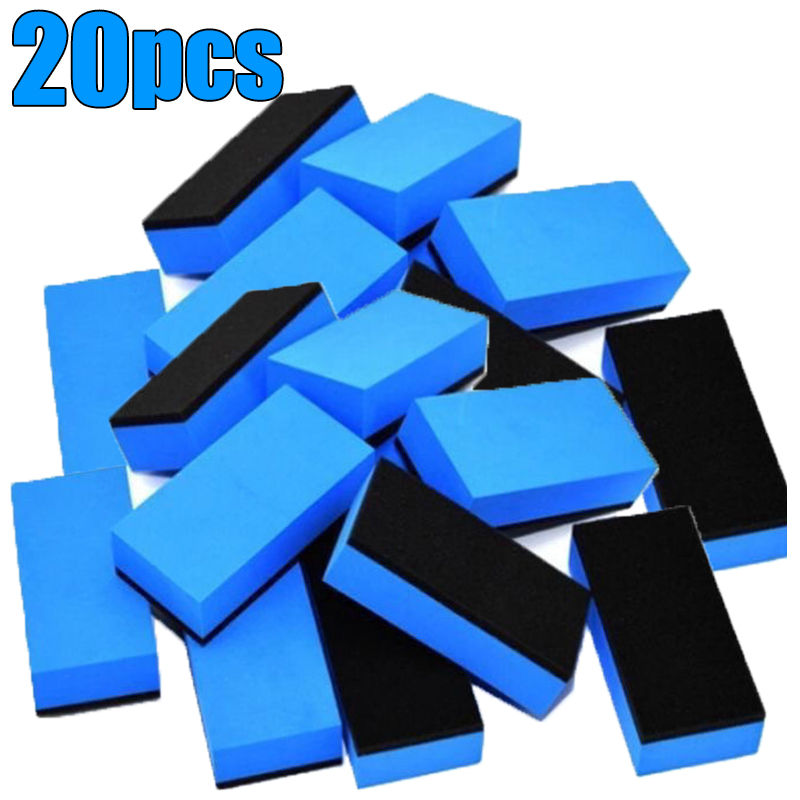 Thumbnail: 1/30PCS Car Ceramic Coating Sponge Applicator Glass Nano Wax Coat Sponges Blue S