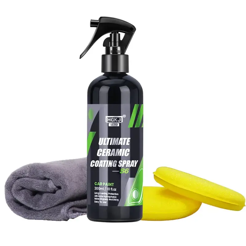 Thumbnail: Ceramic Coating For Car Paint HGKJ S6 Crystal Wax Spray Nano Hydrophobic Liquid