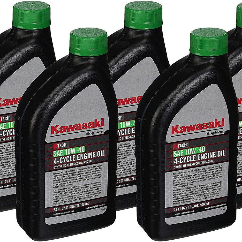 Pack of 5 Kawasaki 99969-6296 Genuine OEM K-Tech SAE 10W-40 4-Cycle Engine ..