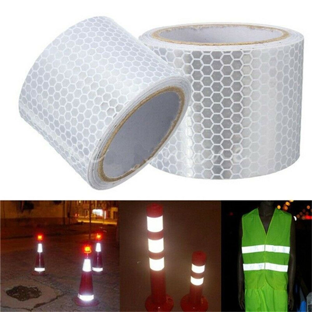 5cm*1m Bike Body Reflective Safety Stickers Reflective Safety Warning Conspicuit