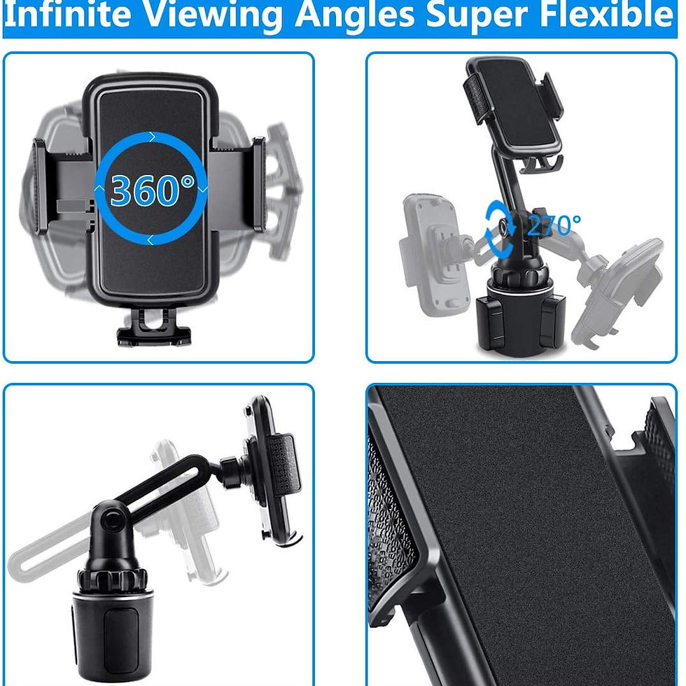 Thumbnail: Car Cup Holder Phone Mount Cell Phone Holder Universal Adjustable Cup Holde..