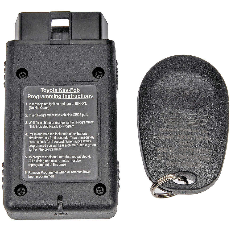 Thumbnail: Dorman 99142 Keyless Entry Transmitter for Specific Toyota Models, Black Fi..
