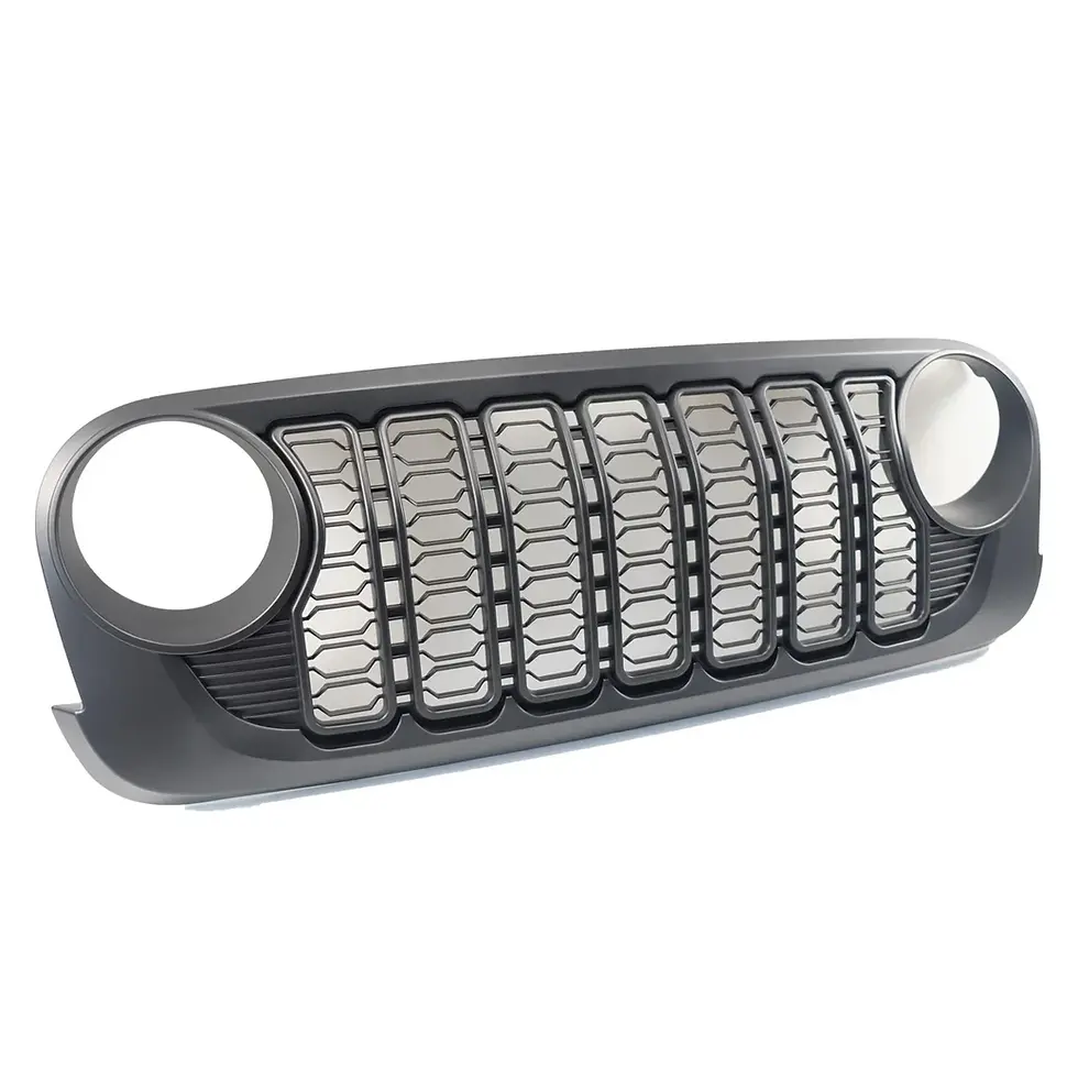Thumbnail: Front Bumper Mesh Grille For Jeep Wrangler JK 2007-2017 Upgrade Grill JL Style N