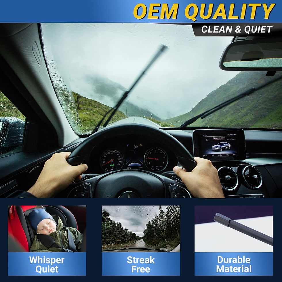 Thumbnail: Mega Racer (2 PACK) 26"+ 22" Windshield Wipers J Hook All-Season Beam Winds..