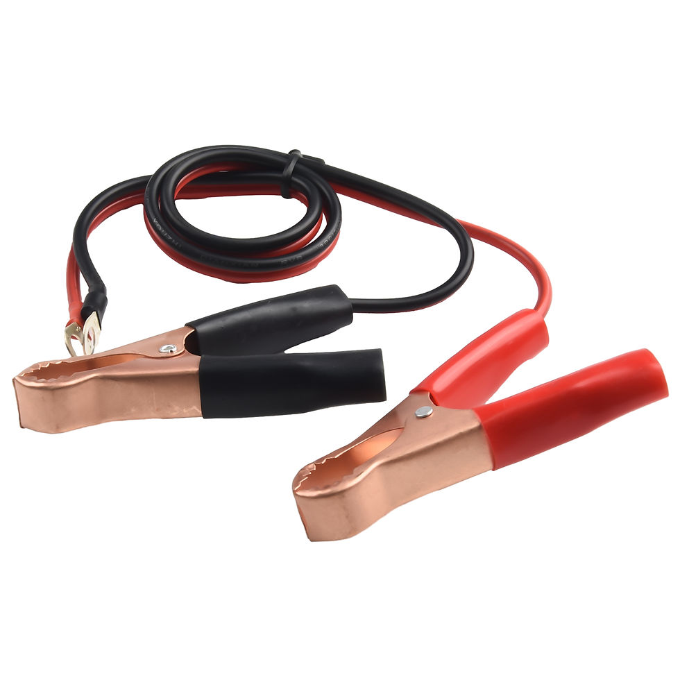 Thumbnail: Car 50AMP Battery Inverter Wire Power Transfer Cable Alligator Clip External 50A