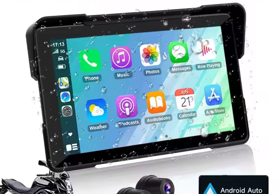 Vtopek 5"/7" inch Motorcycle DVR GPS Navigation Multimedia Player Wireless CarPl