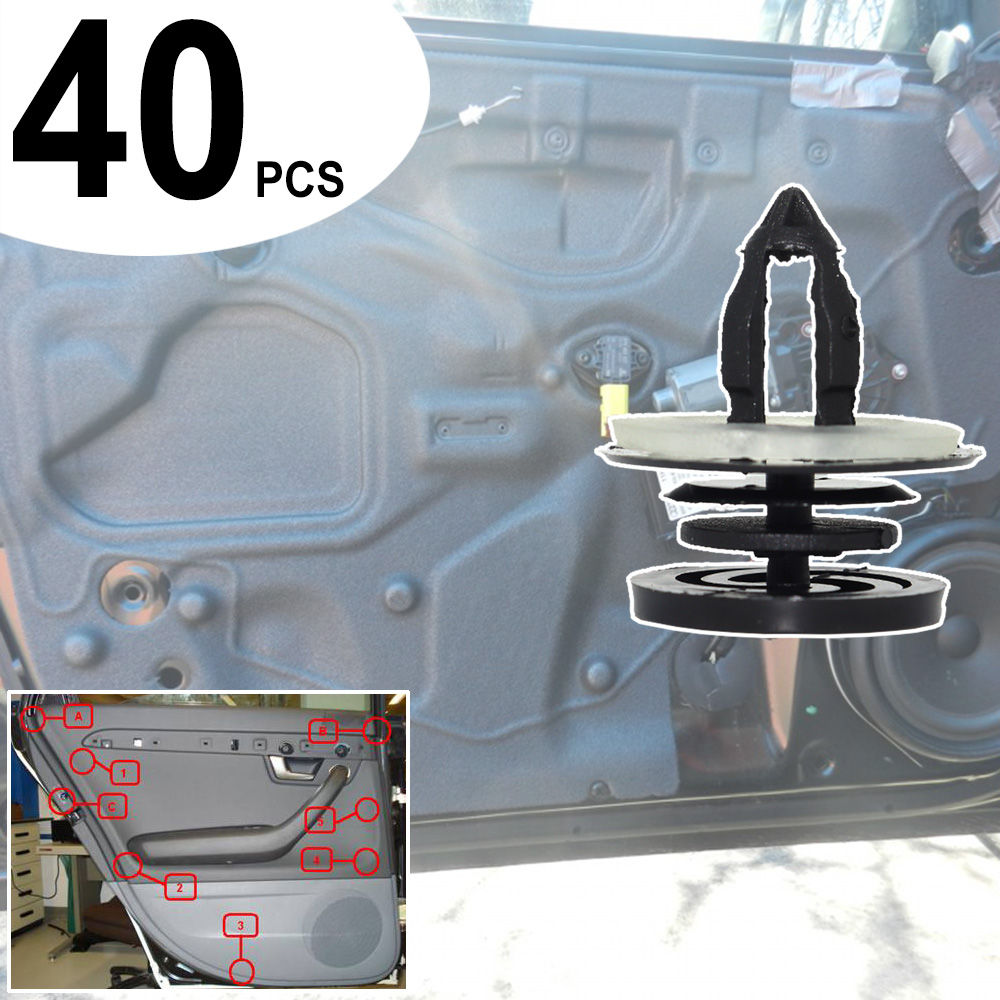 40pcs For VW Golf 5 6 Polo 9N Transporter T5 Touareg 7L Audi A3 8P A4 A6 C6 Car