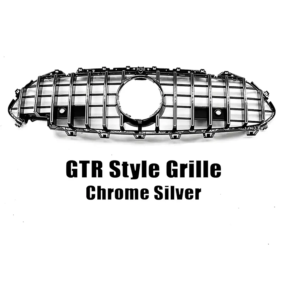 Thumbnail: XVIP Glossy Black GTR Style Front Bumper Grille For Mercedes Benz CLS C257 CLS45