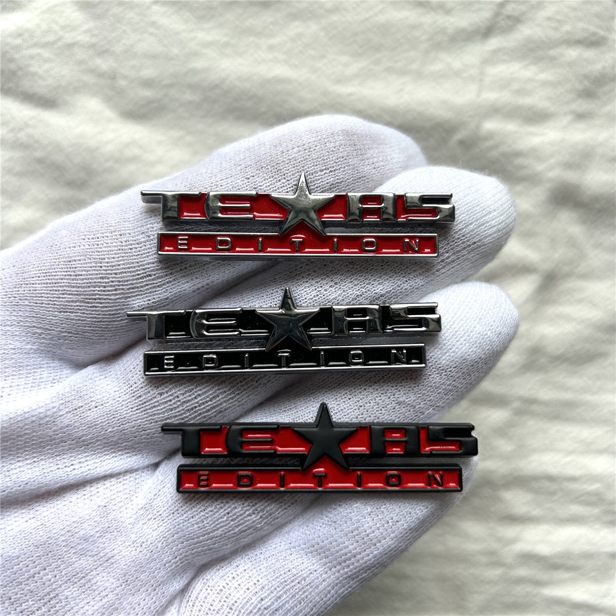 3D Texas Edition Car Trunk Zinc Alloy Badge Emblem For Car Fender Rear Body Tail