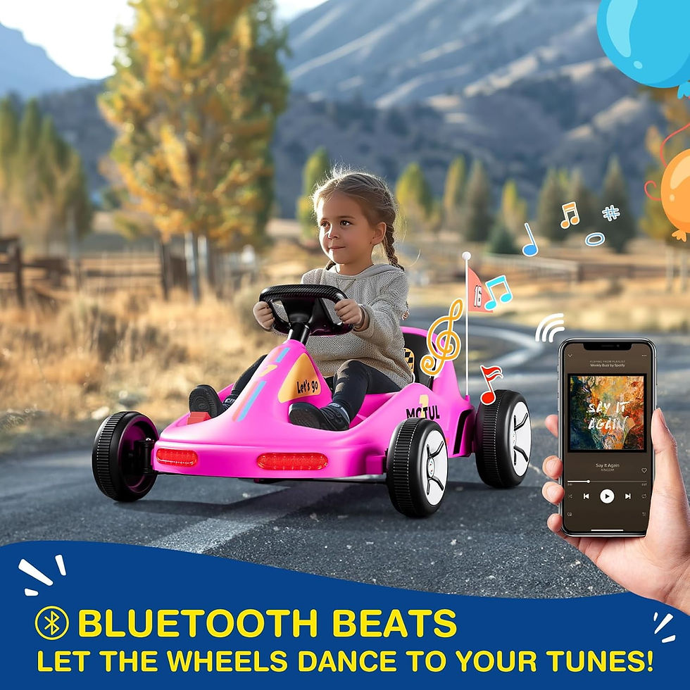 Thumbnail: Track Seven 12V Kids Electric Drifting Go-Kart with Remote Control