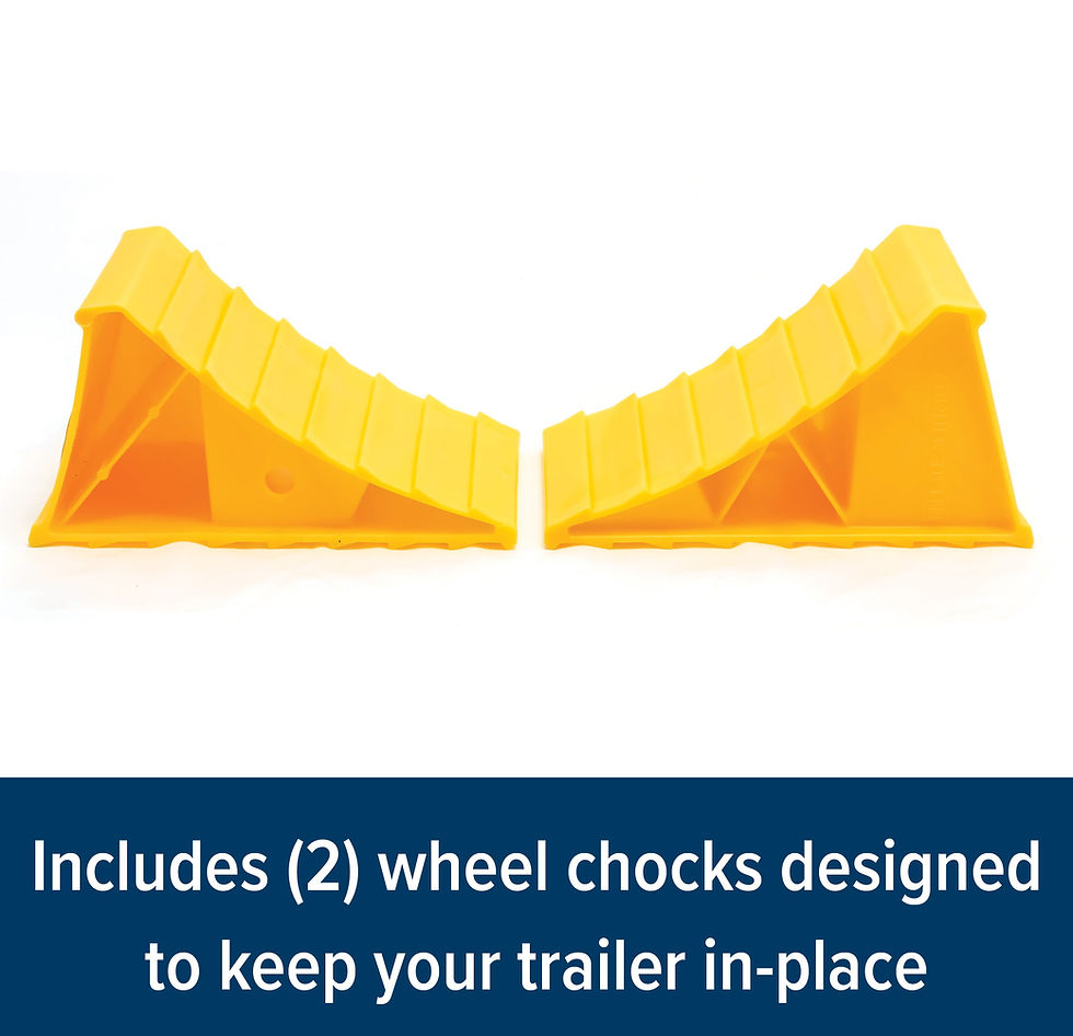 Thumbnail: Camco RV Wheel Chocks - Polymer, Yellow, 2-Pack (44414)