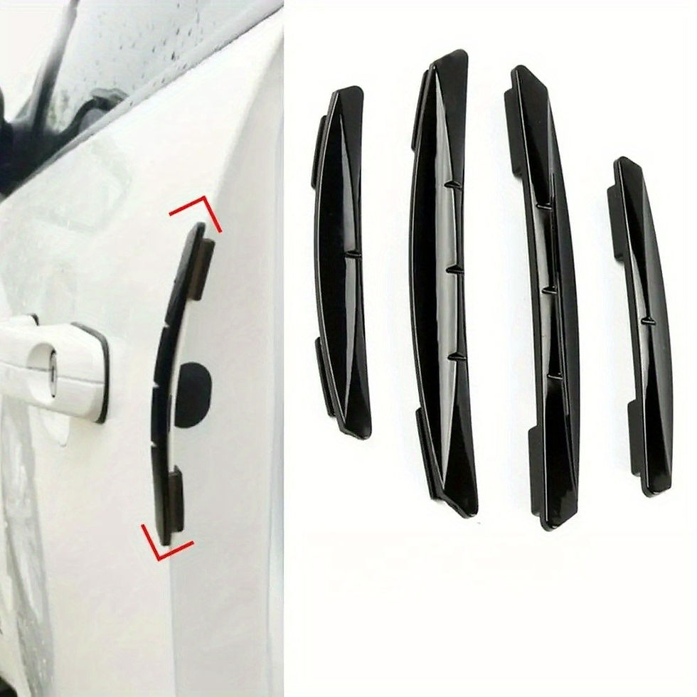 Thumbnail: 4pcs Car Door Edge Guards Sticker Trim Molding Protection Strip Scratch Protec