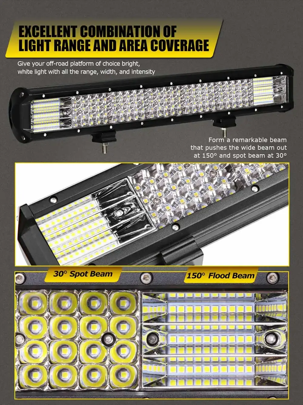 HELLO EOVO LED Bar 4 / 7 / 12 / 20 / 22 / 28 / 36 Inch LED Light Bar Driving