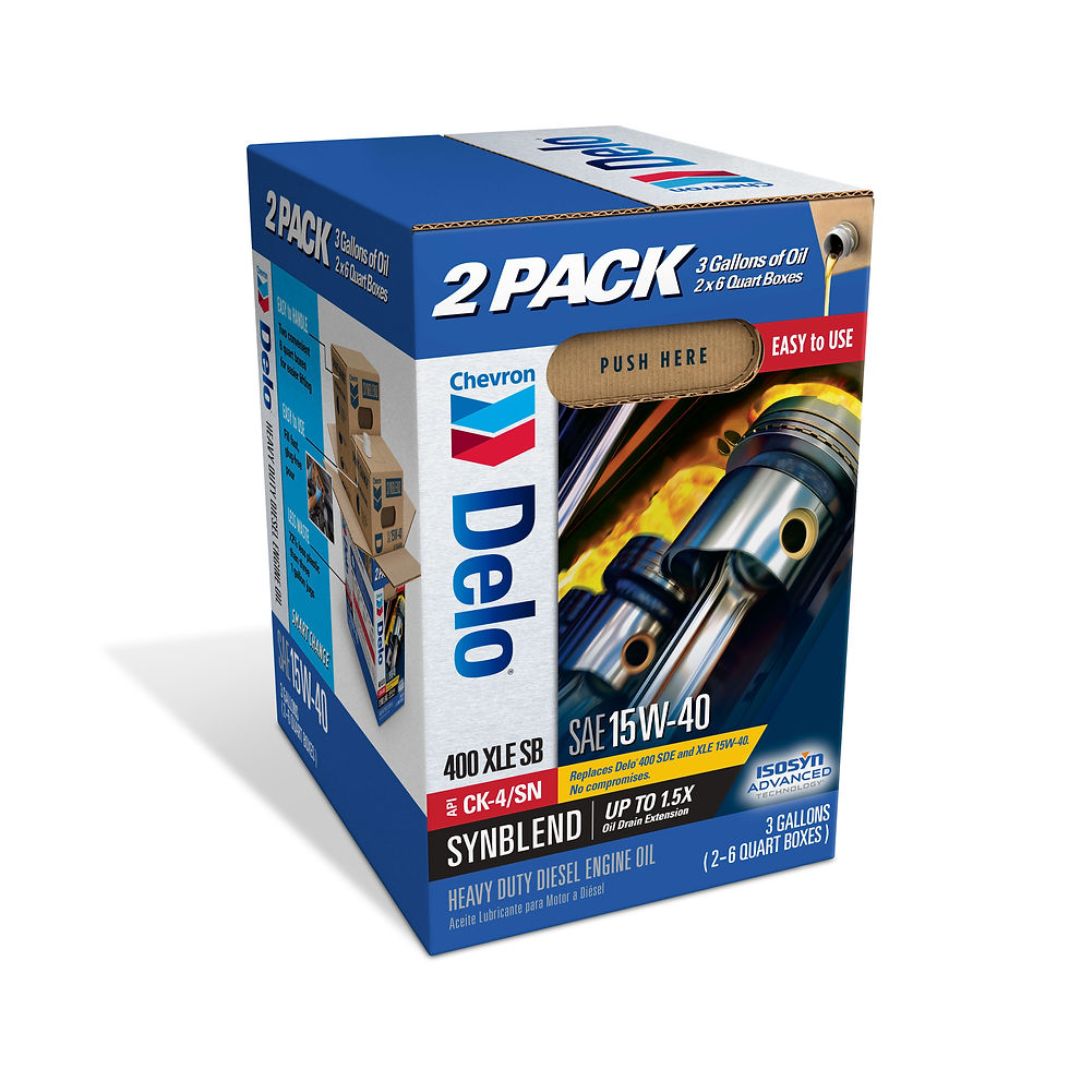Thumbnail: DELO XLE SB Synthetic Blend Diesel Motor Oil SAE 15W-40 3 Gallon Smart Chan..