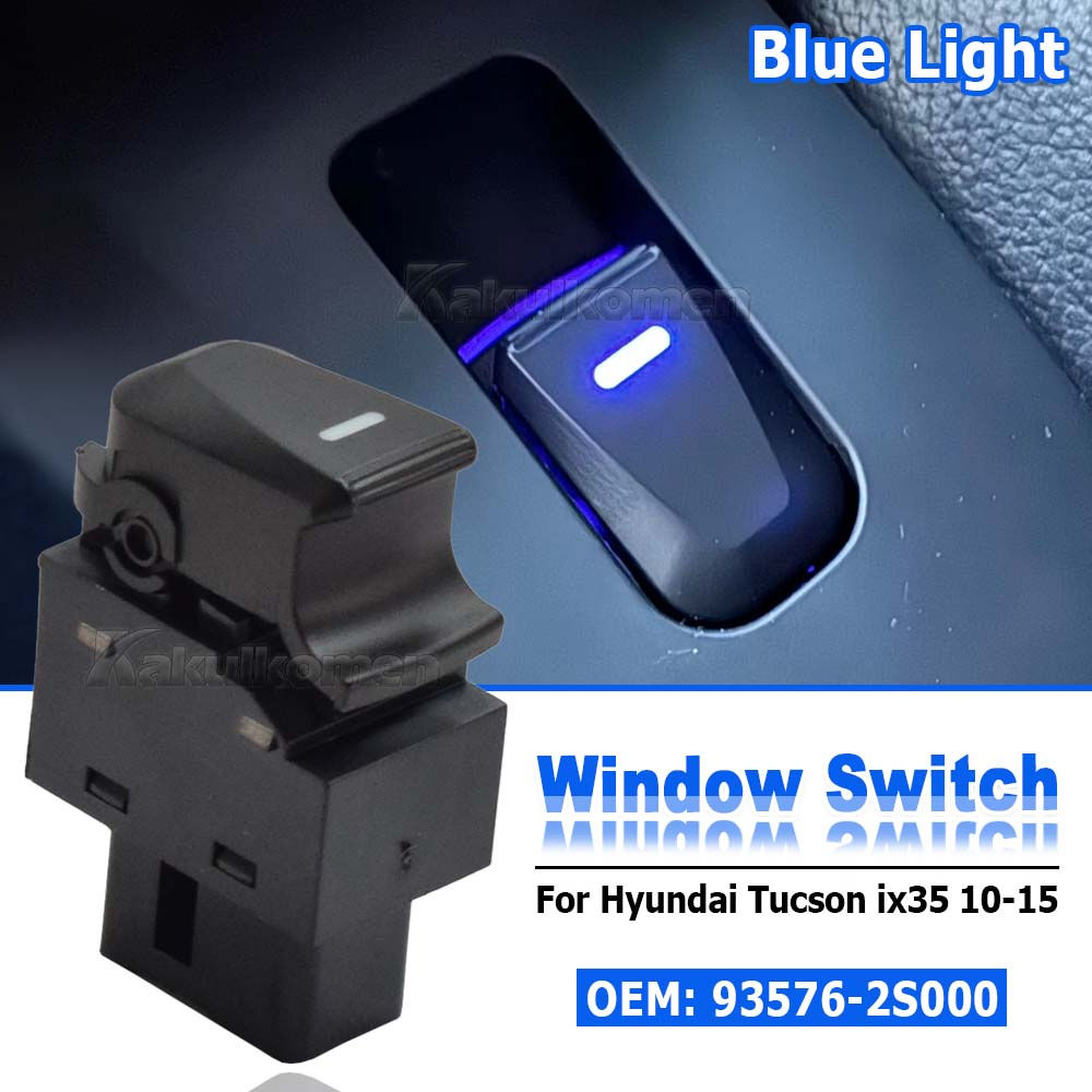 93576-2S000 Side Rear Left Right Passenger's Power Window Switch Single Button F