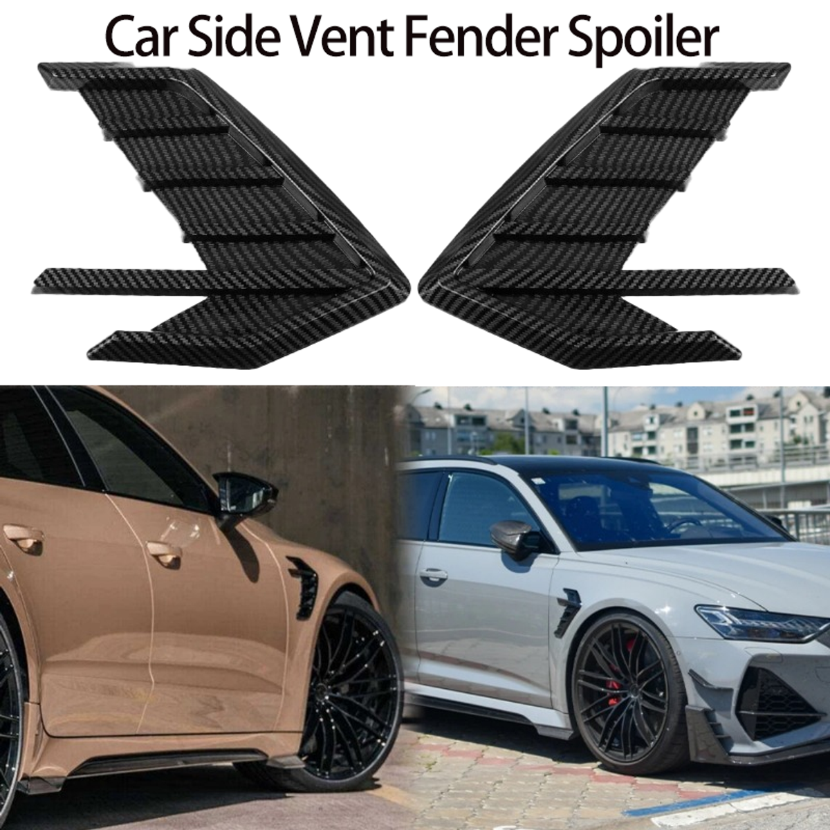 For Audi A3 A4 A5 A6 A7 S3 S4 S5 S6 S7 RS3 RS4 RS5 RS6 RS7 Car Side Vent Fender