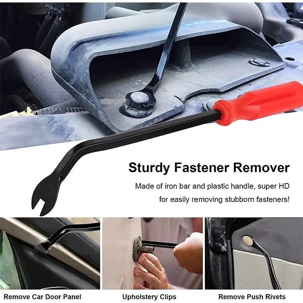 Thumbnail: Car Bumper Retainer Clips Nail Puller Fastener Jaw Screwdriver Trim Removal Kit