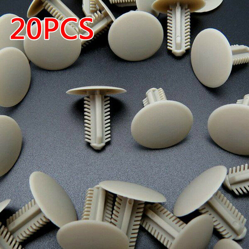 20Pcs Car Interior Roof Headliner Ceiling Clips Rivet Fixing Screw Cap Trim Pane
