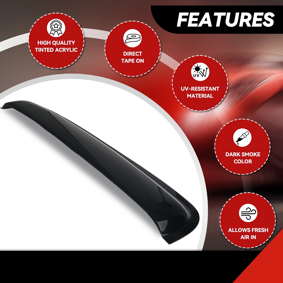 Thumbnail: 85cm Car Sunroof Rain Visor RV Camper Window Rain Deflector Wind Shield Smoke Ti