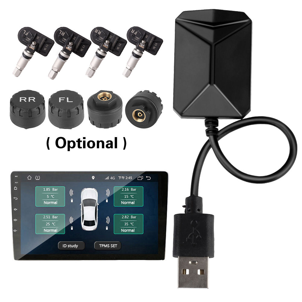 Android Navigation Alarm System With 4 Sensors Tire Pressure Monitoring System U