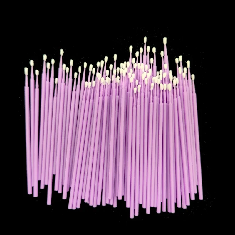 Thumbnail: 100Pcs Up Paint Micro Brush Tips 1.5mm Mini Car Touch Up Paint Micro Brush Purpl