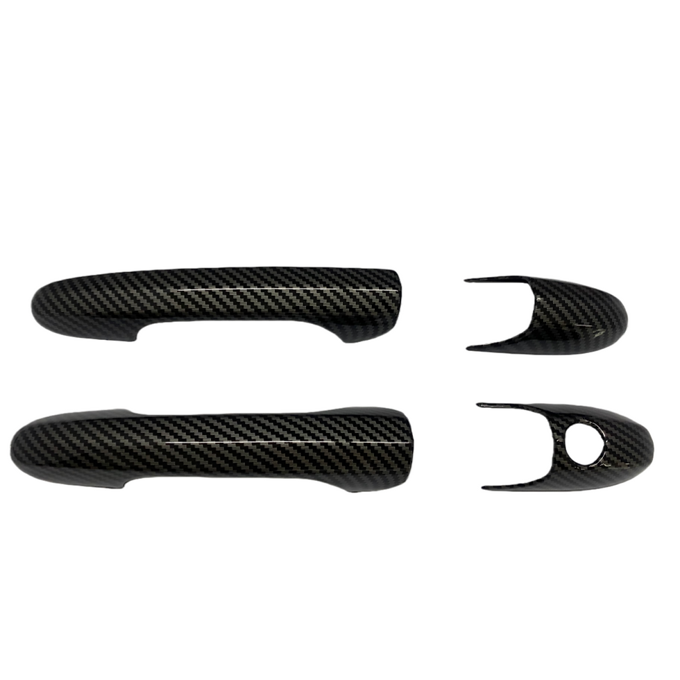 Thumbnail: Door Handle Cover For Fiat 500 and Abarth 595 695 2007-2025 Carbon Fiber Glossy