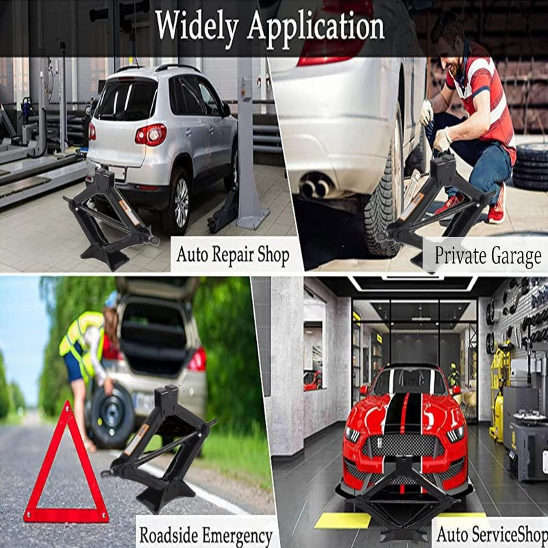 Thumbnail: Car Jack 0.8T/1T/2T Portable Labor-saving Hand-cranked Car Scissor Jack Car Repa