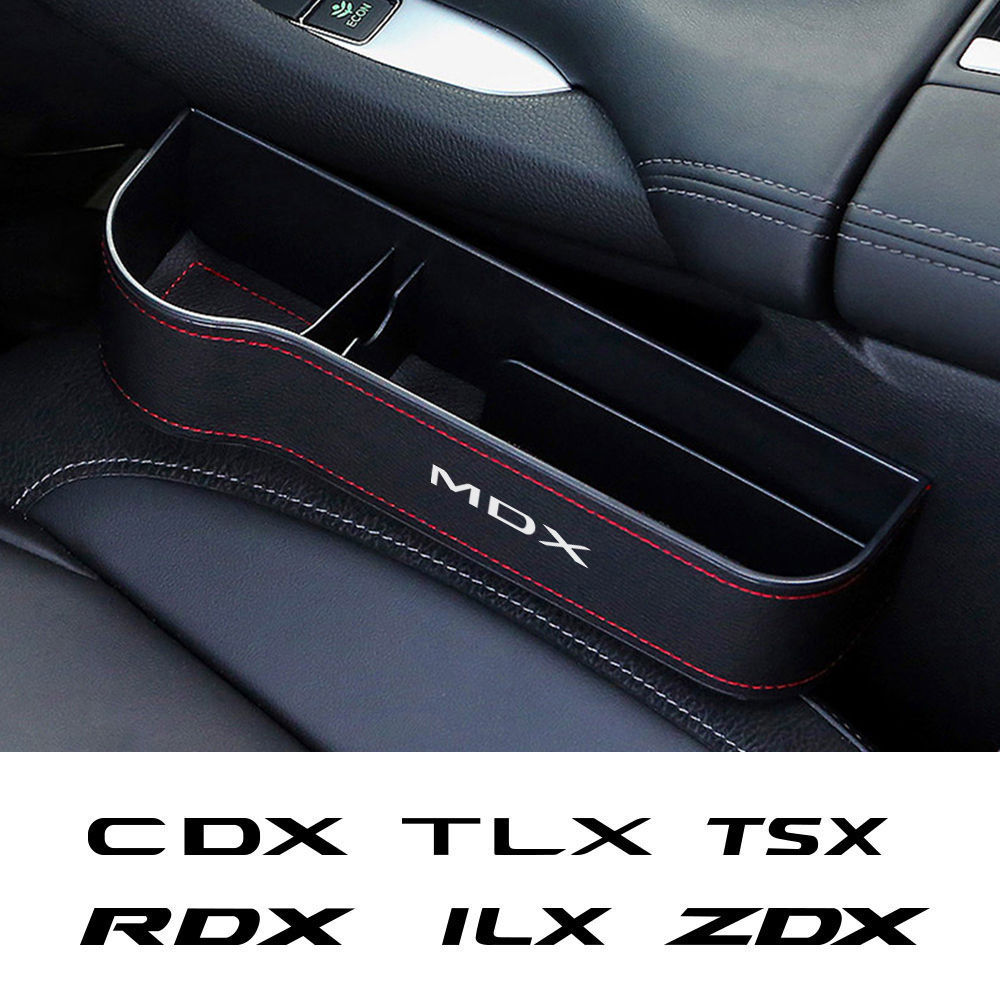 Car Seat Gap Filler Cup Holder Storage Organizer Box For Acura MDX RDX TSX TL IL
