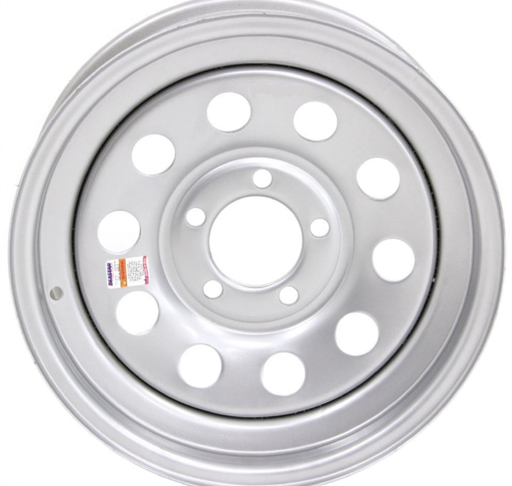 Trailer Wheel Rim 15x5 Silver Modular Steel 5 Hole 4.5 in. Circle 15 x 5 in..
