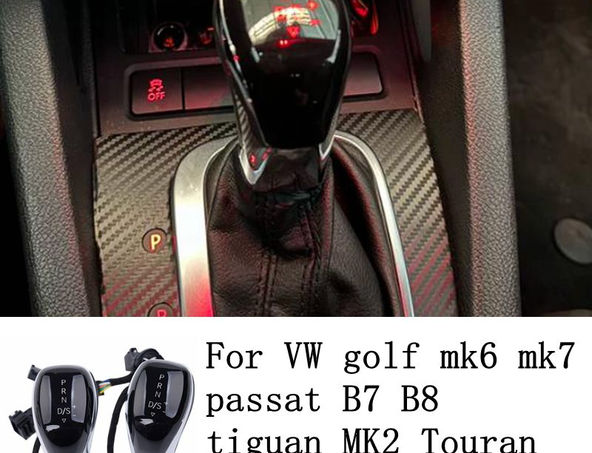 Electronic Led Shift Handle For Vw Golf Mk6 Mk7 Passat B7 B8 Tiguan Mk2 Dsg Volk