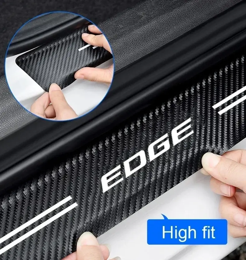 Thumbnail: Car Door Threshold Sill Protective Rear Trunk Bumper Guard Sticker Decals for Fo