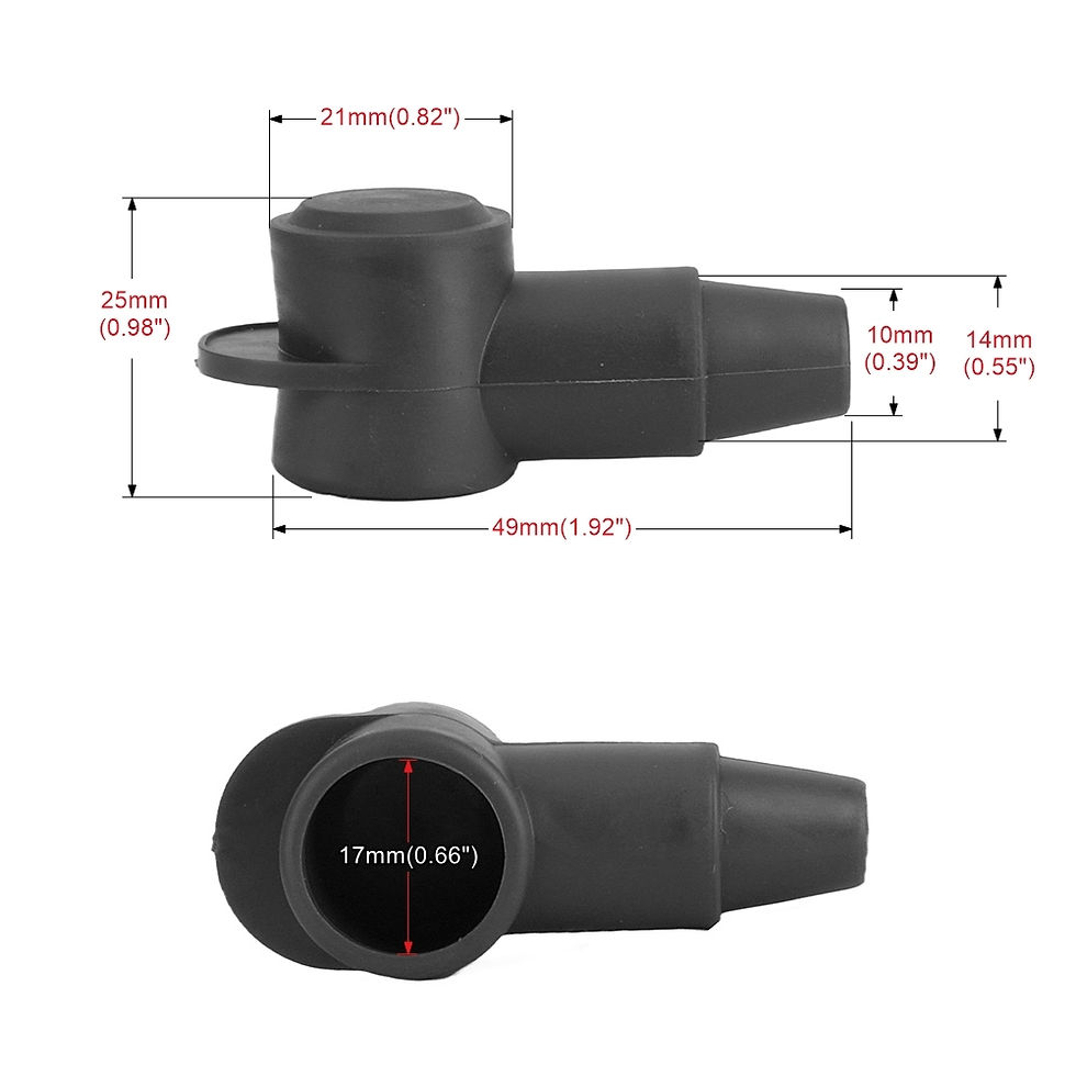 Thumbnail: 10/6Pcs Silicone Covers Battery Terminals covers Pile Head Protective Car Access