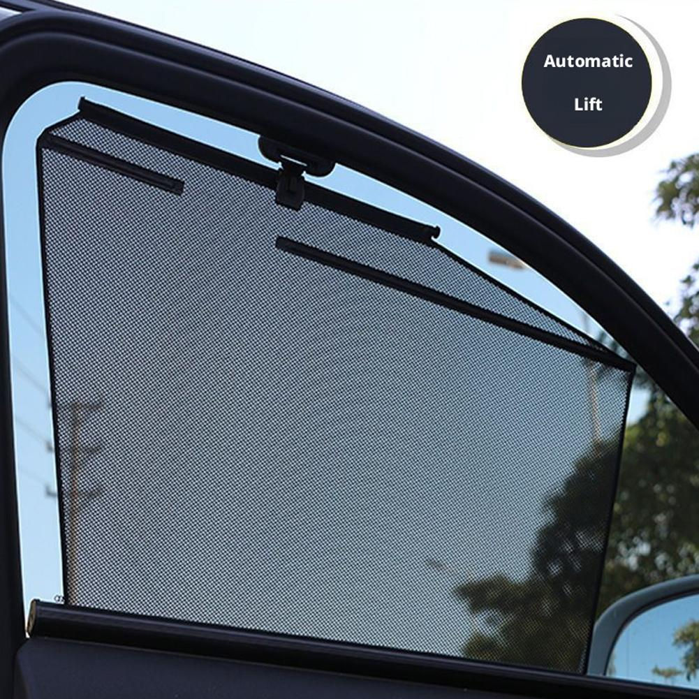 Car Auto Lifting Side Sunshade Curtain Heat Isolation Light Blocking UV Protecti