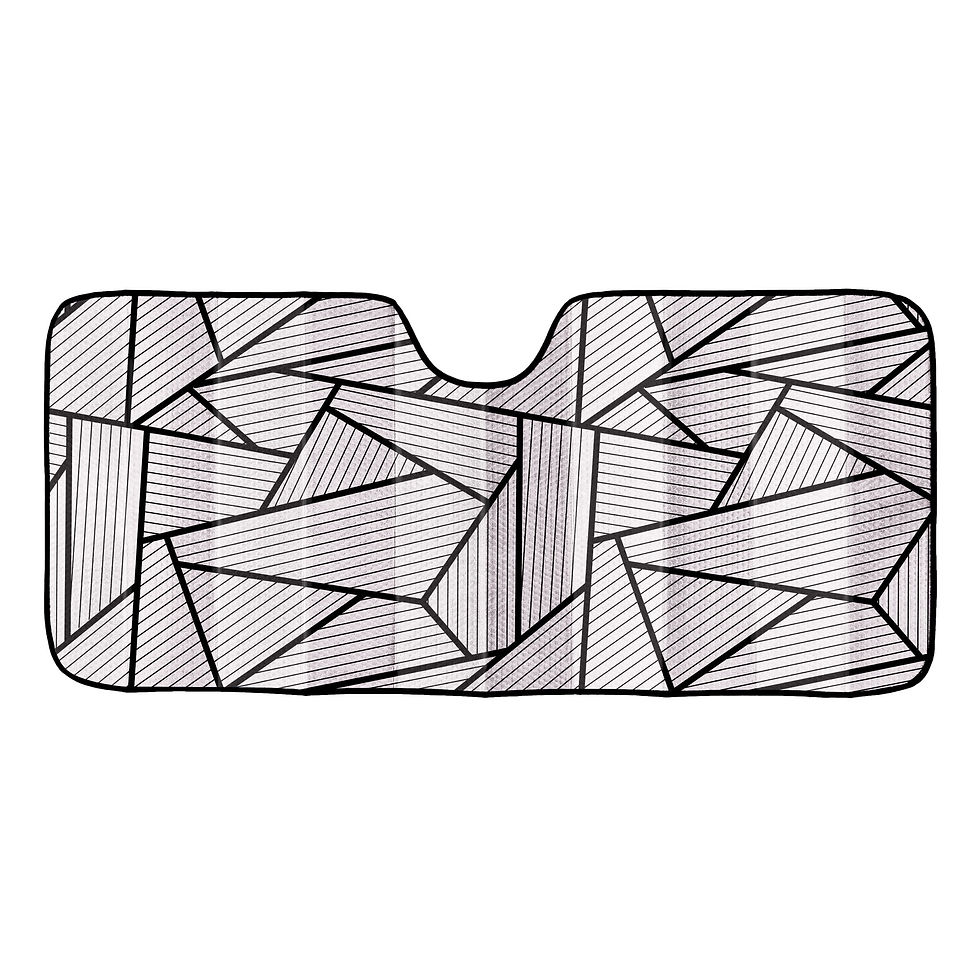 Auto Drive Universal Fit on Car Windshield Polygon Accordion Sunshade AD022..