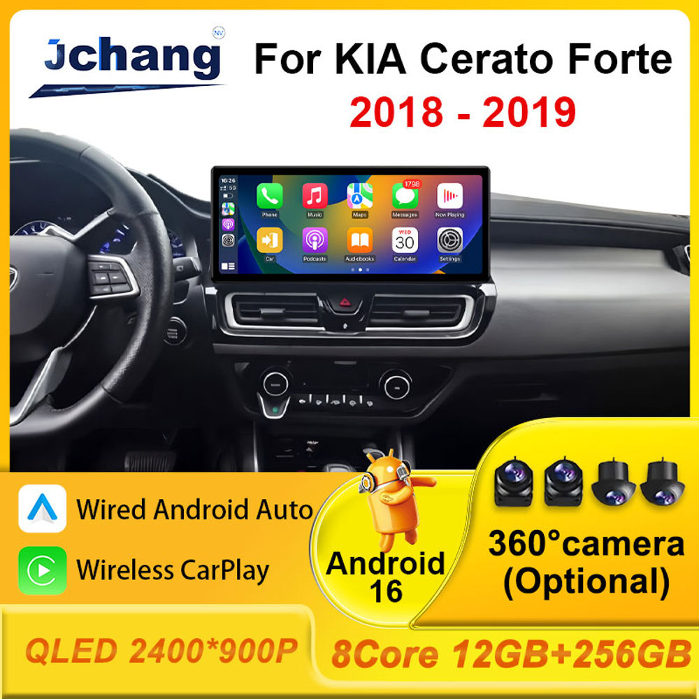 Car Radio Multimedia Video Player for KIA Cerato Forte 2018 - 2019 stereo GPS Na