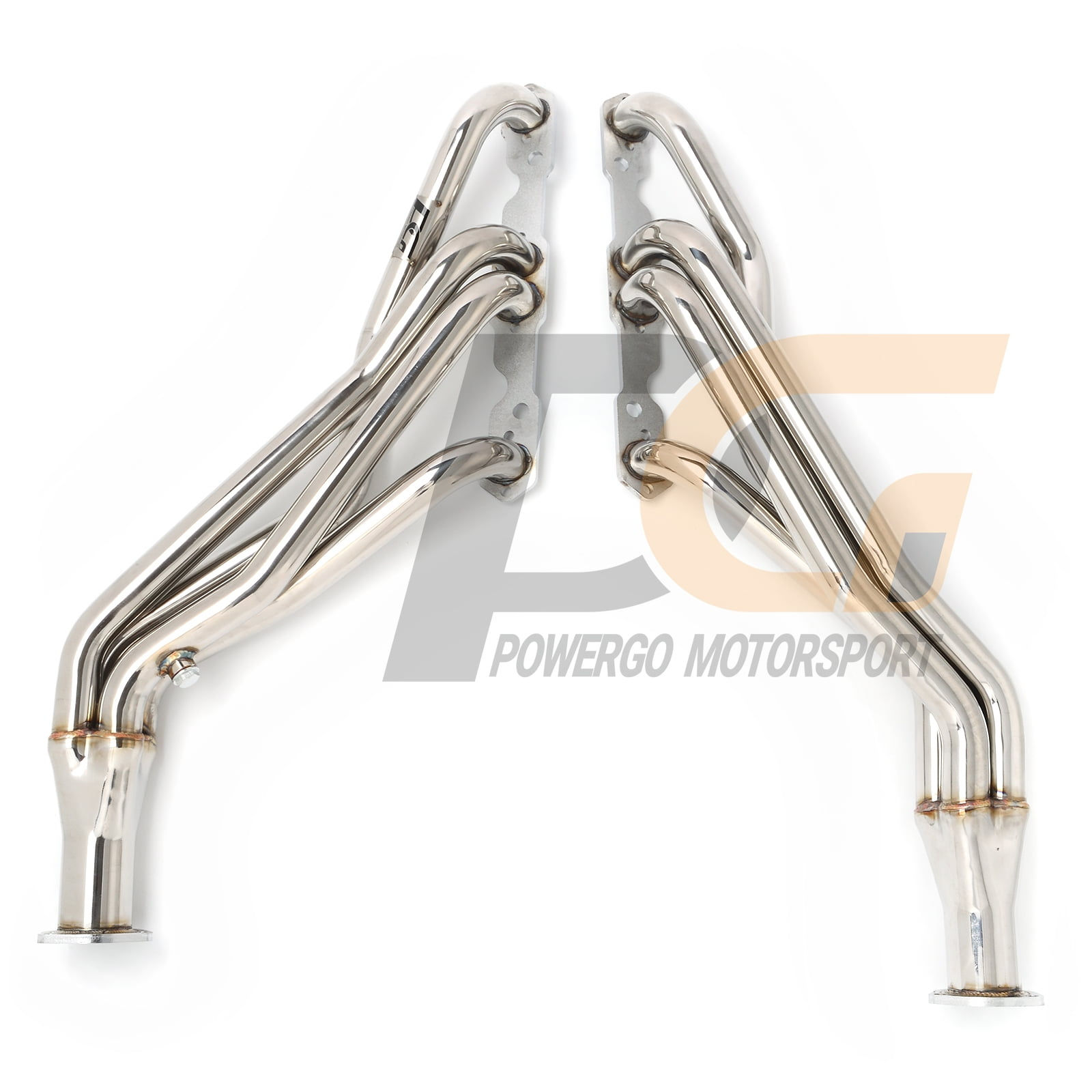 Exhaust Headers 1-5/8 x 2-1/2 inches 304 Stainless Steel Polished for 1988-..