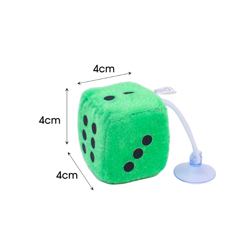 Thumbnail: Plush Dice Toy Sucker Pendant Cartoon Rear View Mirror Creative Hanging Gift Veh