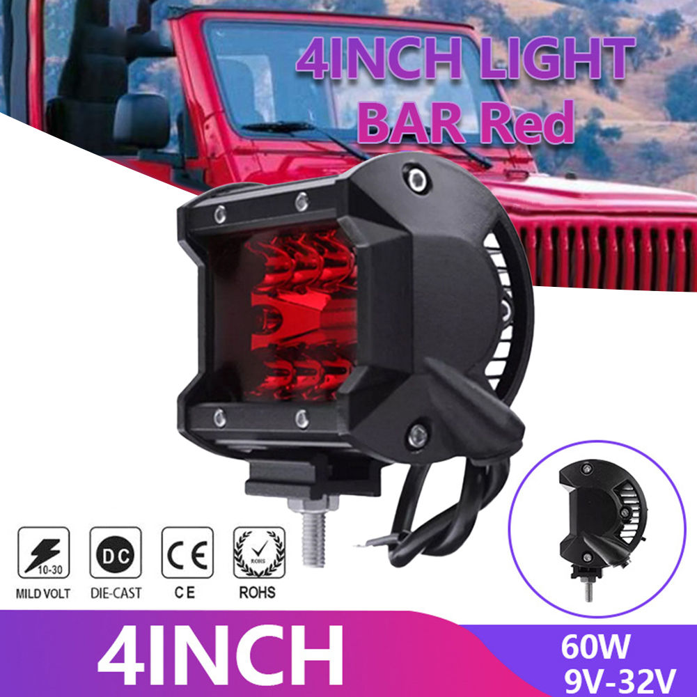 4 Inch LED Work Light Flood Spot Lights 9-32V 60W Super Light Driving Lamp For O