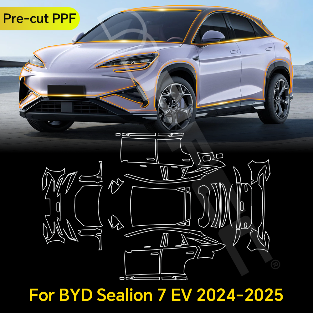 For BYD Sealion 7 EV 2024 2025 TPU Paint Protection Film Clear Bra Pre-cut PPF C