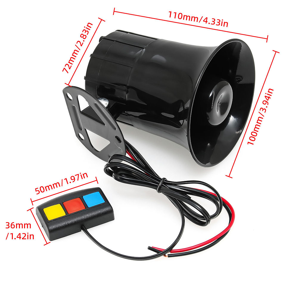 Thumbnail: 3 Tone Car Horn Sound Loud Air Horn 12V Loud Sound Horn Car Loud Speaker Motor