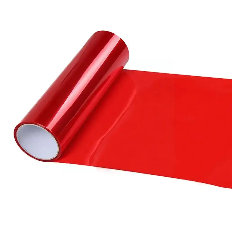 Thumbnail: Red Car Light Headlight Taillight Tint Styling Waterproof Accessories Car Film 3