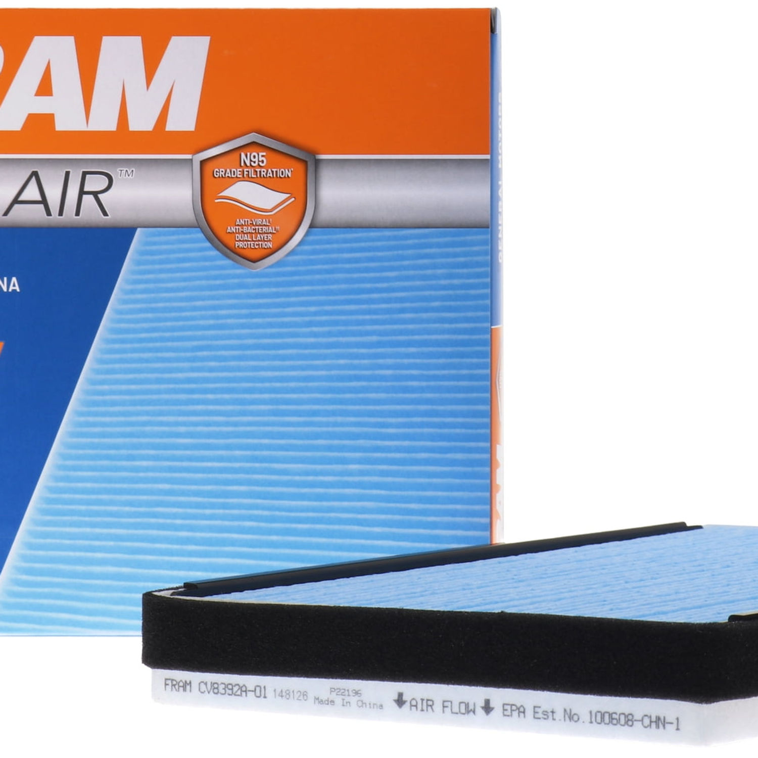 FRAM CV8392A TrueAir Premium Cabin Air Filter with N95 Grade Filter Media f..