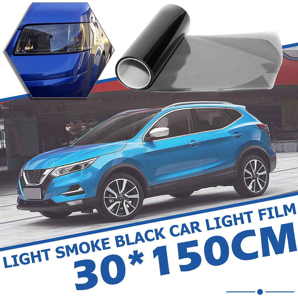 Thumbnail: Light Black Smoke Tint Film Vinyl Sticker 30cmWidth Headlight Taillight Car Viny