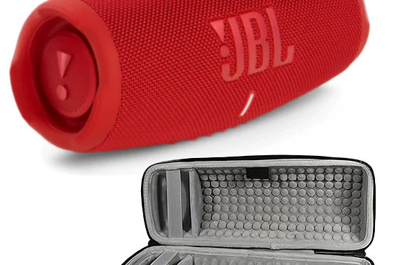 JBL Charge 5 Wireless Speaker with GO Deluxe Carrying Case Bundle